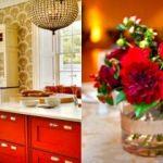 Dekorasyonda yeşil beyaz ve kırmızı kullanımı