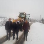 Pamukova'da karla mücadele çalışmaları