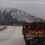 Alaska'da mucize kurtuluş kamerada!