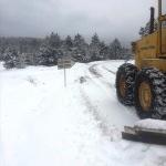 Boyabat'ta kar nedeniyle kapanan yollar açıldı