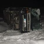 Kars'ta minibüs devrildi: 7 yaralı