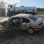 Sinop'ta iki otomobil çarpıştı: 1 ölü, 4 yaralı