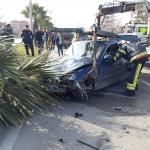 Denizli'de trafik kazası: 1 yaralı