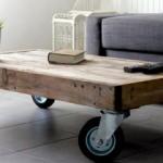 Ev dekorasyonunda tekerlekli sehpa modası