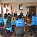 Başarılı sporculardan Demirer ve Arısoy'a ziyaret