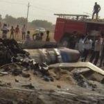 Hindistan-Pakistan sınırında savaş uçağı düştü! İlk görüntüler