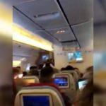 THY uçağındaki panik anları kamerada!