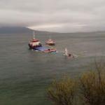 Marmara Adası'nda yük gemisi karaya oturdu