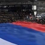 Rekor kıran Rus bayrağı, Kırım'da açıldı