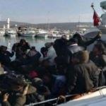 Urla açıklarında 60 kaçak göçmen yakalandı