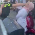 Hollanda polisinden başörtülü kadına tekme tokat dayak!