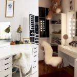 Makyaj masalarına &ouml;zel dekorasyon &ouml;nerileri 2020