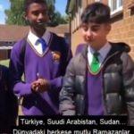 Oxford’taki çocuklardan 'Gönlümüz Bir Soframız Bir' mesajı