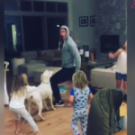 &Ccedil;ocuklarını eğlendiren &ccedil;ılgın baba!