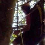 Ağaçta mahsur kalan paraşütçüyü AFAD kurtardı