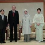 Cumhurbaşkanı Erdoğan, Japon imparator ile görüştü