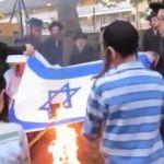 Yahudiler İsrail bayrağı yaktı!