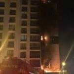 Ankara'da 16 katlı binada korkutan yangın