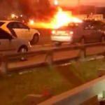 Tesla, Moskova otobanında bomba gibi patladı