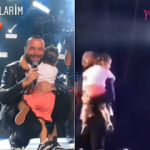 Harbiye'de konser veren Berkay kızı Arya'yla sahneye çıktı!