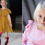 Moda haftasında bir ilk! Ampute &ccedil;ocuk manken Daisy-May Demetre podyumda...