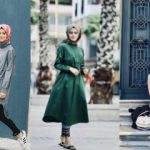 Ayb&uuml;ke Demirci'nin tarzı 2019 sonbahar tesett&uuml;r g&ouml;mlek modellerinde