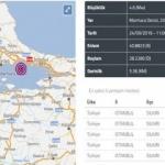 Son Depremler: 24 Eylül İstanbul'da art arda şiddetli deprem meydana geldi