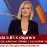St&uuml;dyoda deprem anı! Canlı yayında yakalandı!