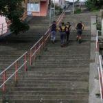 300 basamaklı merdivende zorlu idman