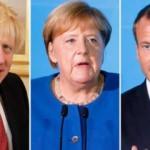 Macron: Merkel ve Johnson ile Cumhurbaşkanı Erdoğan ile görüşeceğiz