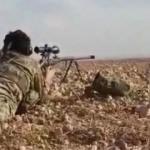SMO askerleri YPG'li teröristleri böyle vurdu!