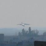 Kamışlı'ya inen Rus uçağı Nusaybin'den görüntülendi 
