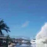 Büyükada’da kıyıya vuran dalgalar nedeniyle vatandaşlar ölümden döndü