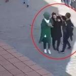 Karaköy'de başörtülü kıza saldıran kadın komşularına kan kusturmuş