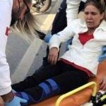 Yaralı kadın çaresizce ambulans bekledi!