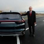 Cumhurbaşkanı Erdoğan yerli otomobili kullandı