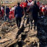 İran'da düşen yolcu uçağından ilk kareler!