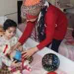 Grip virüsü yüzünden minik Esin bu hale geldi