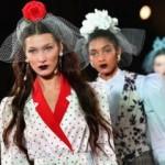 Bella Hadid'ten 1950'lere döndüren Rodarte stili
