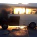 Burdur'da korkutan olay: Öğrenci servisinde yangın