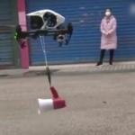  Çin'de koronavirüs zatüresini önlenmek için drone kullanıyorlar