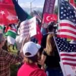 İdlib'deki Türk Askerlerine Los Angeles'ta destek gösterisi