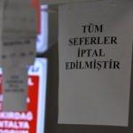 Eskişehir'de tüm seferler iptal edildi