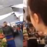 Esnafa moral vermek i&ccedil;in pazarda şarkı s&ouml;yledi!