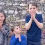 Kate Middleton ile Prens William’ın çocukları sağlık çalışanlarını alkışladı