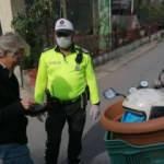 Kaskı kafası yerine saksıda taşıyınca bedeli ağır oldu