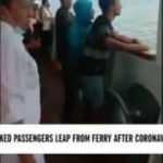 Endonezya'da feribottaki personelin koronavirüs olduğunu duyan yolcular denize atladı