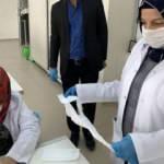 Meslek lisesinin gönüllü öğretmenleri cerrahi maske üretiyor