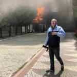 Belediyeye kızdı buz pistini ateşe verdi