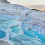 Pamukkale Travertenleri doğal beyaz görüntüsüne kavuştu